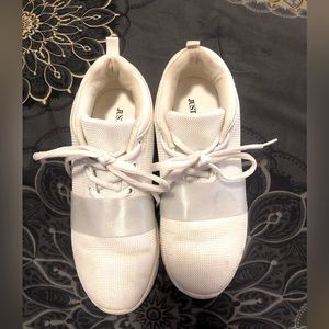 White JustFab sneakers